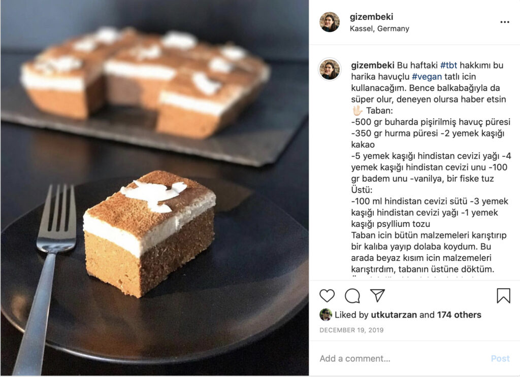 Vegan Havuçlu Tatlı
