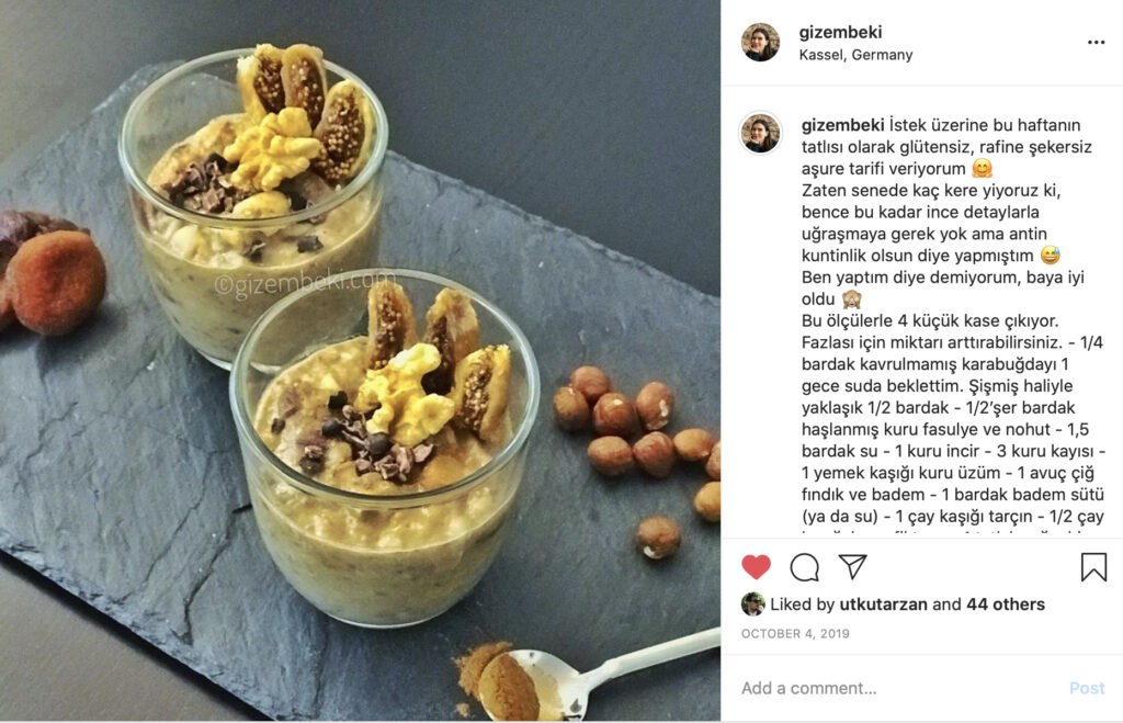 Aşure. Evet! Glütensiz, Şekersiz, Vegan