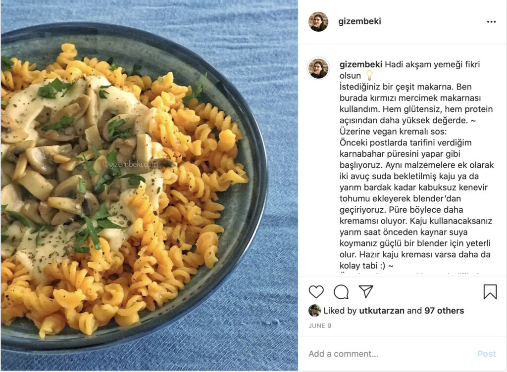 Vegan Kremalı Makarna