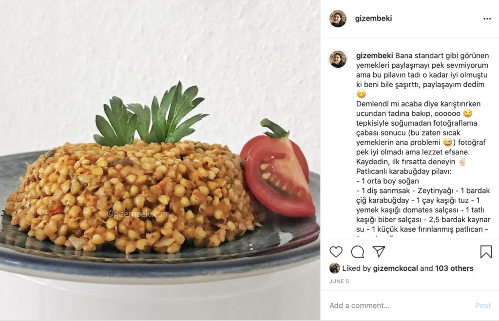 Karabuğday Pilavı Patlıcanlı 