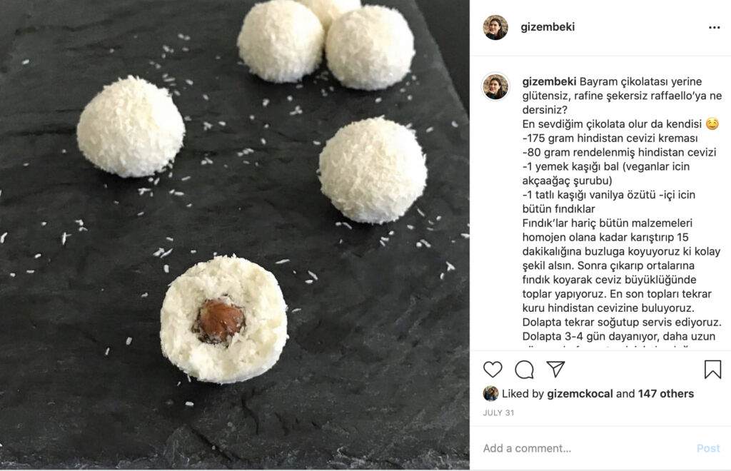 Sağlıklı Vegan Raffaelo