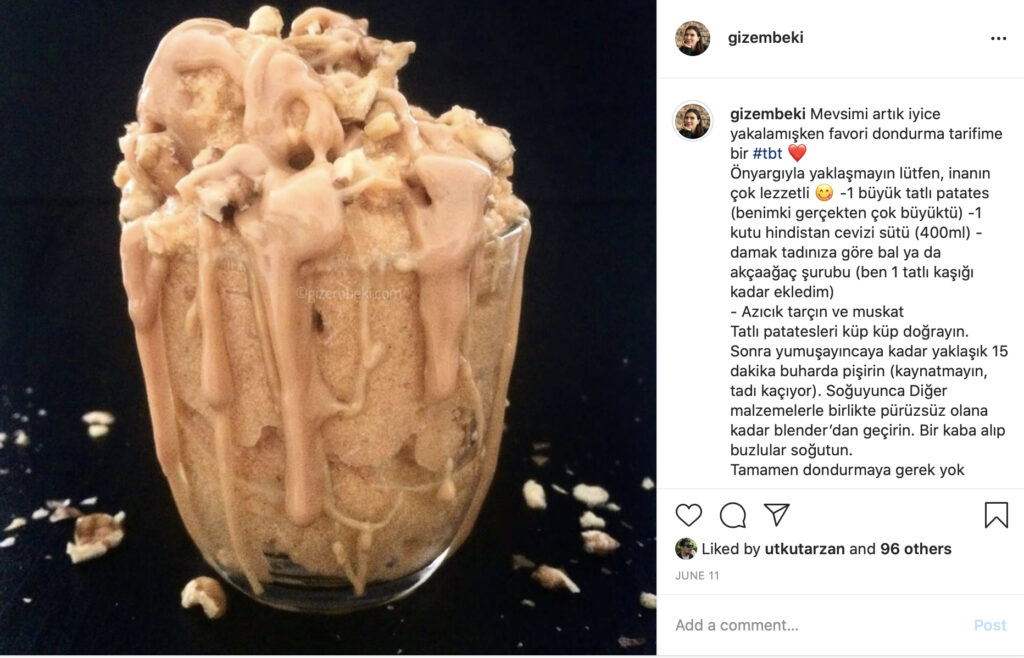 Tatlı Patatesli Vegan Dondurma