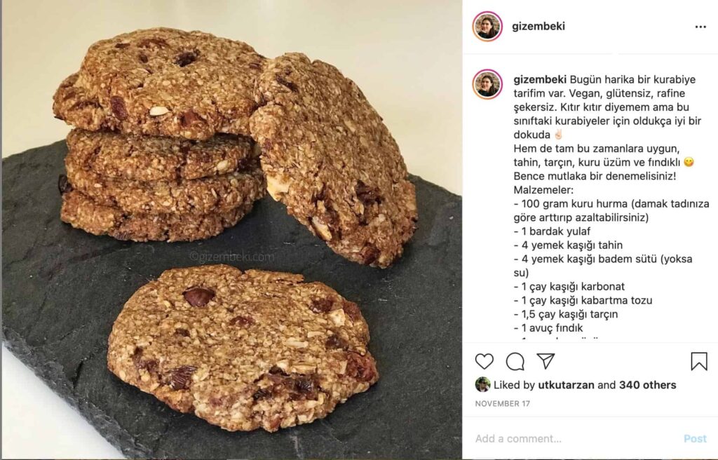 Glütensiz Vegan Kurabiye